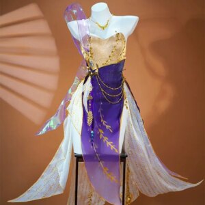 Demon Language Eternal Tribulation, Seamless Cosplay Costume, Yin Ziping Banished To The Star, Warm Apricot, Autumn Flower,