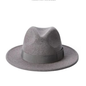 Elegant fashion wide brim top hat men’s and women’s felt big cap