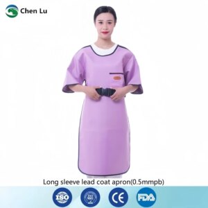 Good quality x-ray gamma ray protective lead clothing ionizing radiation protection 0.5mmpb long sleeved lead apron