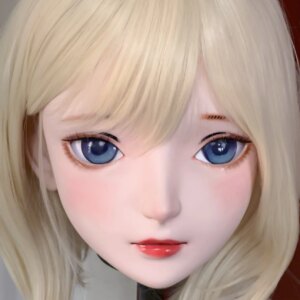 Customize Character Female/Girl Resin Kig Full Head With Lock Anime Cosplay Japanese Anime Kigurumi Mask