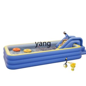 CX Inflatable Swimming Pool Children’s Home Baby and Infant Swimming Bucket Folding Pool Slide