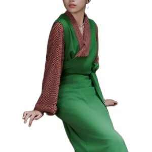 Asian Ethnic Clothing Tibetan Gown Women Long Robe Traditional Tibet Costume Elegent Lady Summer Dress