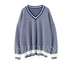 Luxury V-Neck 100% Pure Cashmere Sweater Women’s Pure Cashmere Sweater Knitted Sweater Pullover Tops Women