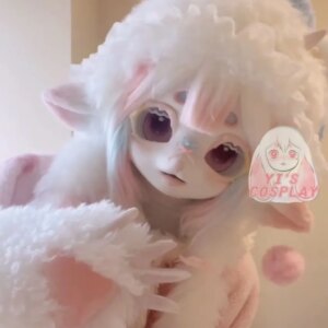 Yis cosplay Custom Furry head Kigurumi Head Cosplay Kemono Fursuit Handmade Headsets Beast Customized Fursuit Kemono Head