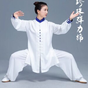 Tai Ji Suit Martial Arts Women’s Summer Competition Performance Shadowboxing Exercise Clothing Men’s Stretch Cotton