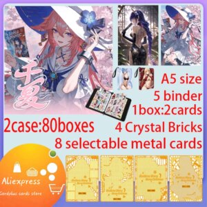 New A5 Size Boards QianXia Hobby Hot Spicy Waifu Board Doujin Booster Rem Genshin Furina Rare Card Toy Gifts
