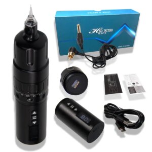 Rechargeable Wireless Pen High Capacity 1800mAh Battery Digital Rotary Tattoo Pen Machine Tattoo Gun