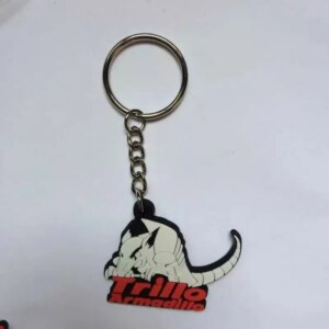 Custom 2D Cartoon Soft Animal Keychains High Quality Key Holder Cheap OEM Logo For Gifts100pcs Wholesale Free Shipping
