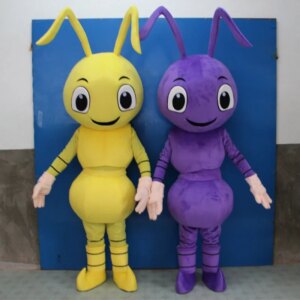 Ant Mascot Costume Halloween Outfit Performance Props Plush Head Cover
