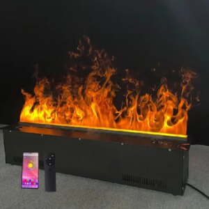 1200mm 3D Atomization Fireplace Embedded Fireplace Simulation Flame Indoor Household Decoration Electric Water Steam Humidifier