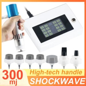 300MJ Physiotherapy Shockwave Therapy Machine ED Treatment Pain Relief Deep Massage Home Use Shock Wave Easy Operate