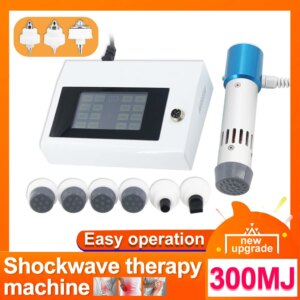 300MJ Shockwave Therapy Machine Pain Relief Muscle Relaxation ED Treatment Adjustable Energe Easy Operation Shock Wave Equipment
