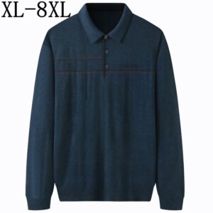 7XL 6XL 8XL New Autumn Winter Wool Sweater Man Fashion Loose Oversized Mens Sweaters Top Quality Christmas Jumper Men Pull Homme