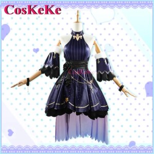 【Customized】CosKeKe Inui Toko Cosplay Anime VTuber Nijisanji Costume Fashion Sweet Dress Halloween Party Role Play Clothing New