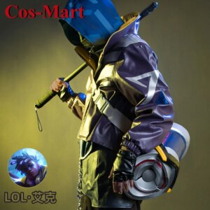 Cos-Mart Game LOL Ekko Cosplay Costume The Boy Who Shattered The Time Fashion Daily Wear Activity Party Role Play Clothing
