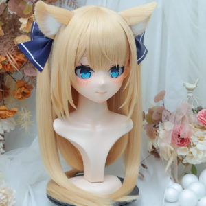 (NFD36–19)Customize Full Head With Lock Pretty Female/Girl Japanese Animego Character Kig Cosplay Kigurumi Mask Crossdress Doll