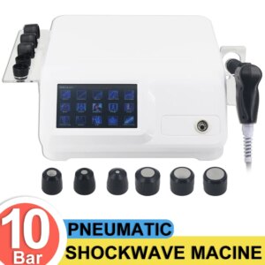 New Pneumatic Shockwave Therapy Machine ED Treatment Shoulder Pain Relief 10Bar Physiotherapy Instrument Body Massage