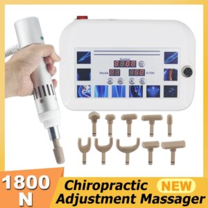 1800N Electric Chiropractic Ajusting Tools Deep Body Massage ED Treatment Muslc Massage New Portable Spinal Adjustment Massager