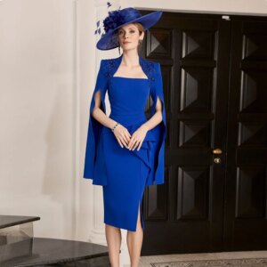 Elegant Mermaid Dark Royal Blue Mother of the Bride Dresses for Weddings Evening Party Dresses for Women Wedding Gowns