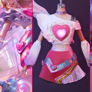 Lol Lux Valentine S Day Women Cosplay Costume Cos Game Anime Party Uniform Hallowen Play Role Clothes Clothing
