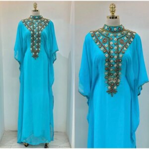Moroccan Dubai Kaftans Farasha Abaya Dress Wedding Fancy Long Gown