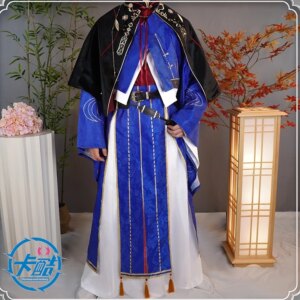 Code Name: Yuan Sun Quan Cos Suit Hanfu Suit Sun Quan Cosplay Ancient Style Men’s Full Set Cosplay Costume Han Fu Halloween