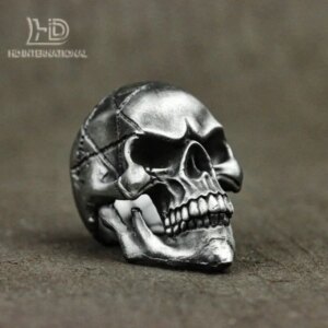 925 sterling silver Skull ring, skull jewelry, sterling silver ring, avant-garde jewelry, silver skull