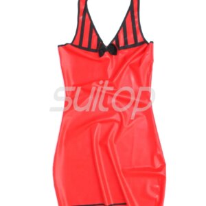 women’s Latex Rubber tight mini Dress sexy New High quanlity level