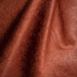 High Quality Chinese Style Traditional Silk Double-Sided Jacquard Fabric Fragrant Cloud Yarn Red Buttercup Cloth Clothing Design