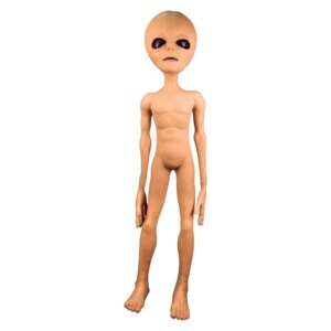 New Alien Latex Prop Lifesize UFO Roswell Martian Lil Mayo Area 51 Scary Prop For Halloween Party