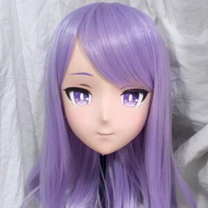 (GLA005)Customize Character Crossdressing Female/Girl Resin Full/Half Head With Lock Anime Cosplay Japanese Anime Kigurumi Mask