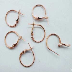 500piece 30mm Rose Gold Plated hoop earrings earring hooks wires Jewelry Findings Accessories Nickel and Lead Free!!