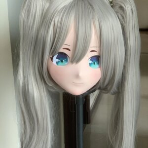 Female/Girl Resin Full/Half Head With Lock Anime Cosplay Japanese Animego Kigurumi Mask