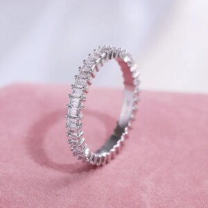 Provence Classic Full band Ring 14KGold DEF/VVS Lab Grown Diamonds Ring for Women Wedding One Row band Personalized Custom