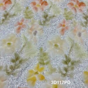 African Lace Fabric 2025 High Quality French Luxury 3D Flower Sequins Embroidery Beads Tulle Lace Fabric for Party Dress 3D95HN