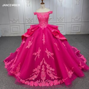Gorgeous Women’s Quinceanera Ball Dresses Customized Off Shoulder Boat Neck Illusion Formal Graduation Party Gown DY6529
