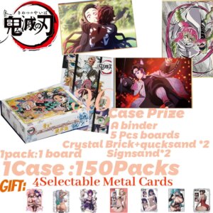 2025 New DS Demon Slayer Infinite City War Arcylic A6 Color Paper Anime Kimetsu Yaiba Tanjirou Kamado Nezuko Card Kids Gift