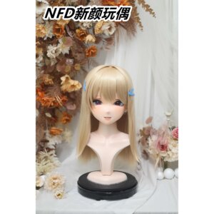 Customize Character Female/Girl Resin Kig Full Head With Lock Anime Cosplay Japanese Anime Kigurumi Mask