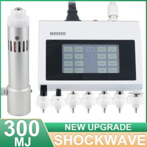 300MJ Shockwave Therapy Machine Easy Operation High Energy Relieve Knee Joint Pain ED Treatment Shock Wave Instrument Home Use