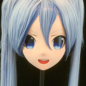 Customize Character Female/Girl Resin Kig Full Head With Lock Anime Cosplay Japanese Anime Kigurumi Mask
