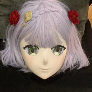 Customize Character Female/Girl Resin Full Half Head Anime Style Cosplay Japanese Animego Character ’Noelle‘ Kigurumi Mask