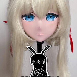 (RB073)Customize Full Head Resin Cartoon Cosplay Japanese Character Anime Role Play Crossdress Kigurumi Mask With Back Shell
