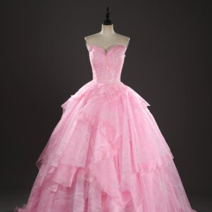 Wicked Cosplay Glinda Costume Crown earrings corset long skirt gorgeous elegant high-quality pink dress Halloween party uniform