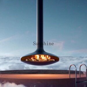 Flying saucer hanging fireplace firewood heating stove B & B villa XGT1