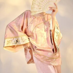 New Chinese style jacquard rayon shirt loose feel temperament