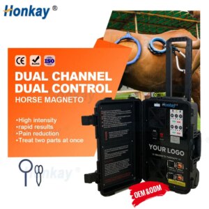 Dual-channel Dual-control Pemf equine horse Magnetic Therapy Device Pemf Loop Vet Horses Muscle Recovery Leg Joint Pain Relief