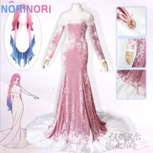 Hot Anime Alien Stage R5 Ruler Of My Heart Cosplay Mizi Pink Velvet Evening Dress Lolita Wigs High Quality Uniform Customized