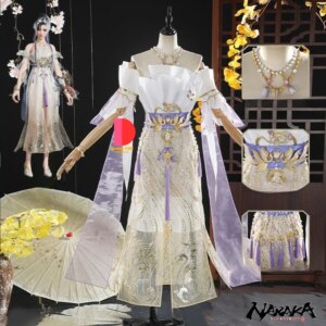 Game Naraka: Bladepoint Gu Qinghan Cosplay Costume Anime Role Play Fashion Pretty Dress for Women Love Live Halloween Party Suit