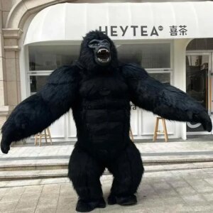 2M-3M Giant Gorilla king kong Mascot Adult Walking Inflatable Performance Costume christmas party Advertising ceremony shows
