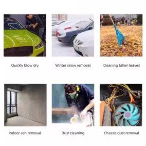Turbo Jet Fan Car Violent Blower 64Mm Brushless Motor 8000Mah Thrust 1000G Duct Fan Car Cleaner C